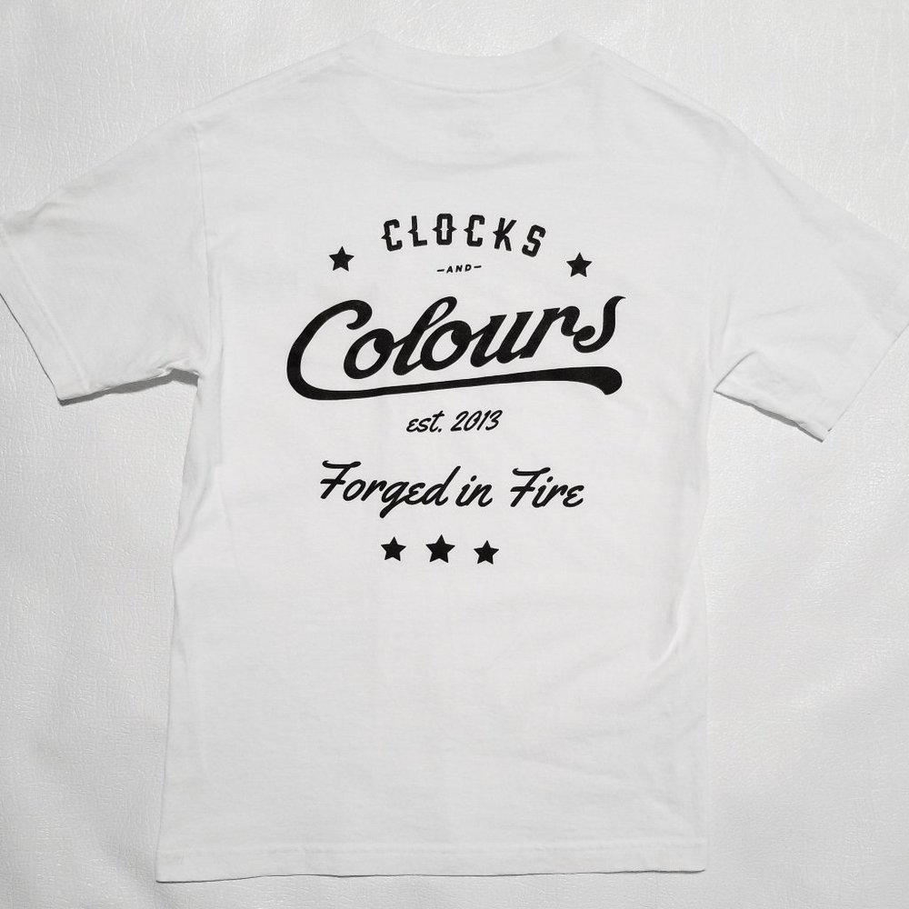 Clocks and Colours - Forged in Fire T-Shirt - NEW